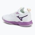 Damen Volleyballschuhe Mizuno Wave Dimension weiß/patricianisch lila/quince 3