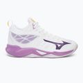 Volleyballschuhe Damen Mizuno Wave Dimension Mid white/patrician purple/quince 2
