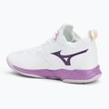Volleyballschuhe Damen Mizuno Wave Dimension Mid white/patrician purple/quince 3