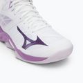 Volleyballschuhe Damen Mizuno Wave Dimension Mid white/patrician purple/quince 7