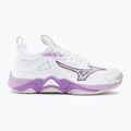 Damen Volleyballschuhe Mizuno Wave Momentum 3 weiß/patrician lila/quince 2