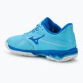 Damen Tennisschuhe Mizuno Wave Exceed Light 2 AC Flussblau/Weiß/Mugenblau 3