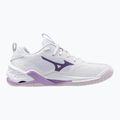 Mizuno Wav Stealth Neo 2 Handballschuh weiß / navy Pfingstrose / Pfirsich Parfait 9