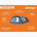 6‑Personen-Campingzelt Vango Savannah 600XL deep blue 9