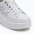 KARL LAGERFELD Damen Schuhe Anakapri Signia weißes Leder m/Silber 7