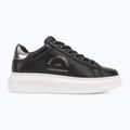 KARL LAGERFELD Damen Schuhe Kapri Maison schwarzes Leder m/Silber 2