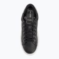 KARL LAGERFELD Damen Schuhe Kapri Maison schwarzes Leder m/Silber 5