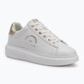 KARL LAGERFELD Damen Schuhe Kapri Maison weißes Leder m/Gold