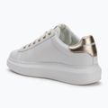 KARL LAGERFELD Damen Schuhe Kapri Maison weißes Leder m/Gold 3