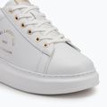 KARL LAGERFELD Damen Schuhe Kapri Maison weißes Leder m/Gold 7