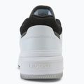 Herren Lacoste Lineshot Kontrastierter Kragen Leder weiß/schwarz Schuhe 6