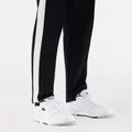 Herren Lacoste Lineshot Kontrastierter Kragen Leder weiß/schwarz Schuhe 14