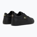 Damen-Schuhe Lacoste Court Ace Leather black/gold 3