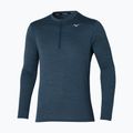 Herren Mizuno Impulse Core Half Zip blau Flügel teal laufen Longsleeve