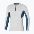 Herren Laufshirt Mizuno Dryaeroflow Half Zip nimbus cloud