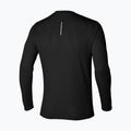 Herren-Langarmshirt Mizuno Dryaeroflow Half Zip schwarz 2