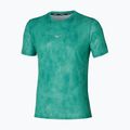 Herren Mizuno Impulse Core Graphic Tee immergrünes Laufshirt