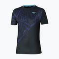 Herren-Tennisshirt Mizuno Mugen Shadow Graphic Tee schwarz