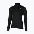 Damen-Langarmshirt Mizuno Dryaeroflow LS Half Zip schwarz