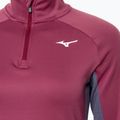 Damen Laufsweatshirt Mizuno Warmalite Half Zip violett quartz 3