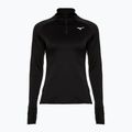 Damen Laufsweatshirt Mizuno Warmalite Half Zip schwarz