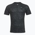 Herren Mizuno Graphic Trail Tee schwarzes Laufshirt