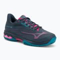 Padel-Schuhe Damen Mizuno Wave Exceed Light 2 Padel midnight navy/ fuchsia purple/ enamel blue
