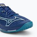 Tennisschuhe Herren Mizuno Wave Exceed Tour 6 CC bellwether blue/ white/ fjord blue 7