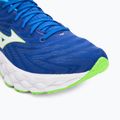 Herren Laufschuhe Mizuno Wave Sky 8 reflex blau c/weiß/grün geck 7