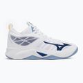 Volleyballschuhe Mizuno Wave Dimension Mid weiß/bellwether blau/belairblu 2