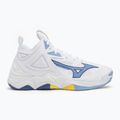 Volleyballschuhe Mizuno Wave Momentum 3 Mid weiß/bellwether blau/belair blau 2