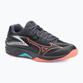 Mizuno Thunder Blade Z Volleyballschuh schwarz/neon flame/peacock blue