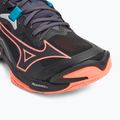 Volleyballschuhe Mizuno Wave Lightning Z8 black/neon flame/peacock blue 7