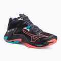 Volleyballschuhe Mizuno Wave Lightning Z8 Mid black/neon flame/peacock blue