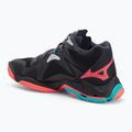 Volleyballschuhe Mizuno Wave Lightning Z8 Mid black/neon flame/peacock blue 3