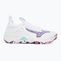 Volleyballschuhe Mizuno Wave Momentum 3 white/violet indigo/camellia rose 2