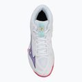Volleyballschuhe Damen Mizuno Thunder Blade Z Mid white/violet indigo/camelliaros 5