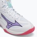 Volleyballschuhe Damen Mizuno Thunder Blade Z Mid white/violet indigo/camelliaros 7