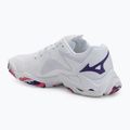 Damen-Volleyballschuhe Mizuno Wave Lightning Z8 weiß/violett indigo/camelliaros 3