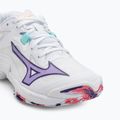 Damen-Volleyballschuhe Mizuno Wave Lightning Z8 weiß/violett indigo/camelliaros 7