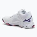Damen Volleyballschuhe Mizuno Wave Lightning Z8 Mid weiß/violett indigo/camelliaros 3