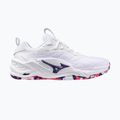 Handballschuhe Mizuno Wav Stealth Neo 2 white/violet indigo/camellia rose