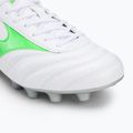 Fußballschuhe Herren Mizuno Morelia II Club Md white/neon green/galaxy silver 7