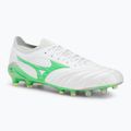 Fußballschuhe Mizuno Morelia Neo IV β Japan Fg white/neon green/cool gray 3c