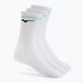 Mizuno Training mit Linie Socken 3 Paar weiß / braun