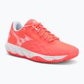 Damen Tennisschuhe Mizuno Wave Enforce Court CC W calypso coral/white/barely pink