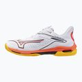 Mizuno Wave Exceed Tour 6 CC Tennisschuhe Weiß/Bariton Blau/Feurige Koralle 2