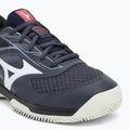 Mizuno Break Shot 5 CC Tennisschuhe Odyssey Grau/Weiß/Blau Granit 7