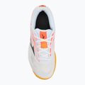 Kinder-Tennisschuhe Mizuno Break Shot 5 Jr CC weiß/calypso coral/citrus 5