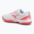 Kinder-Tennisschuhe Mizuno Break Shot 5 Jr CC weiß/blau granit/calypso coral 3